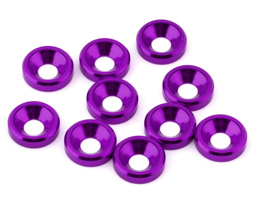 [XCE-0143.6] eXcelerate 3mm Countersunk Washers (Purple) (10)