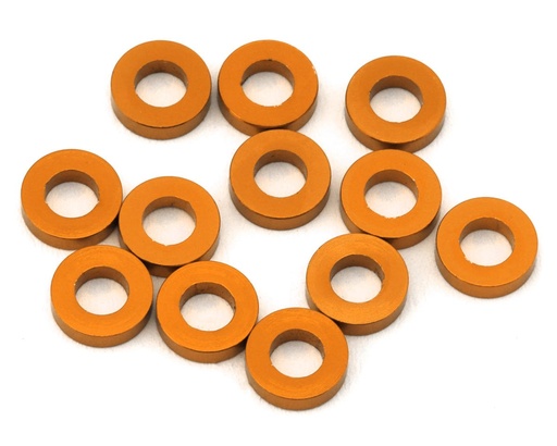 [XCE-1012.5] eXcelerate 3x6x1.5mm Aluminum Shims (Orange) (12)