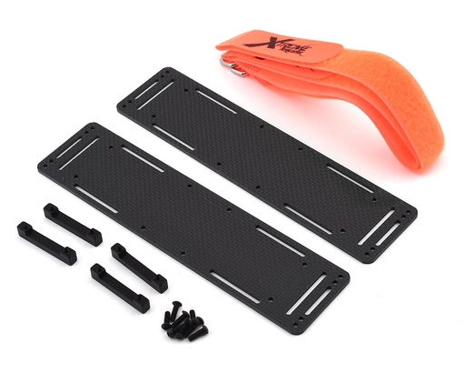 [XTR10671] Xtreme Racing V2 2.5mm Carbon Fiber Battery Trays for Traxxas X-Maxx (2)