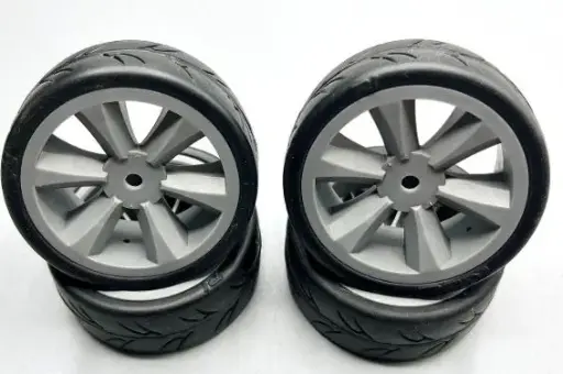[GRC123] USGT belted pre glued tires ( Edge wheel, grey) (4)