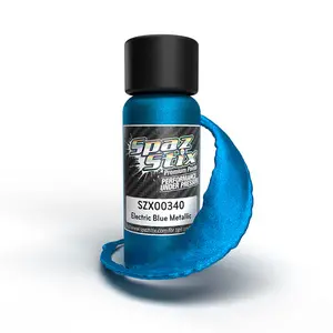 [SZX00340] Electric Blue Metallic Airbrush Ready Paint, 2oz Bottle